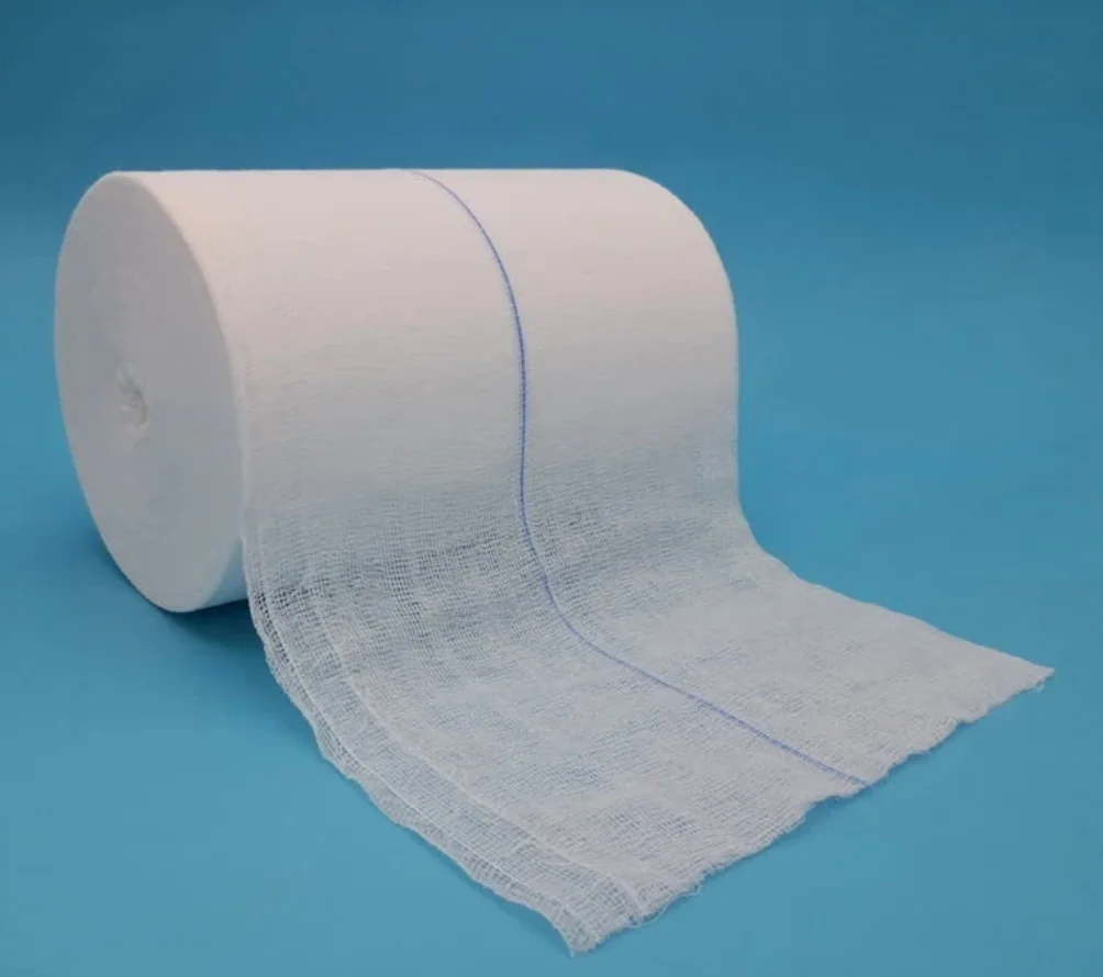 Disposable Medical Non Sterile 100% Cotton Gauze Braid Dental Absorbent Cotton Roll for Surgery Dentists
