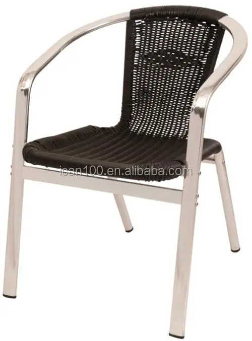 Aluminum Rattan Chair Outdoor Courtyard Hotel Garden Leisure Garden Furniture Rattan Wicker Patio Chair