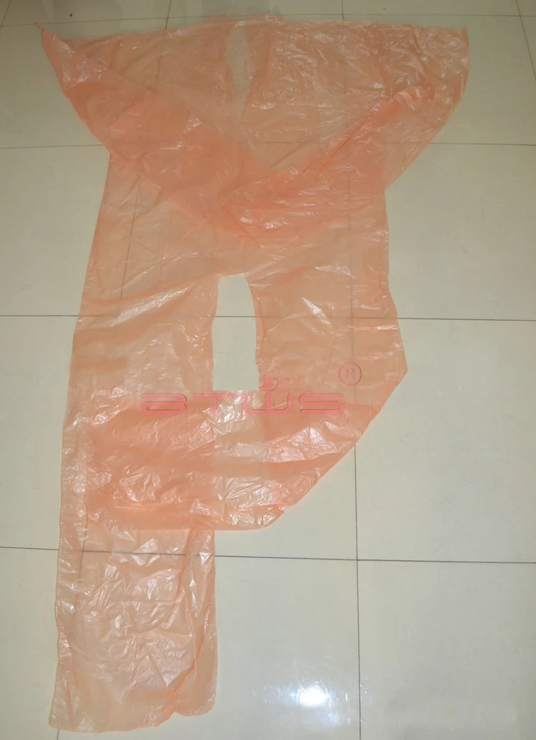 Btws disposable sauna suit, sweat out plastic sauna body suit with sleeve for sauna spa