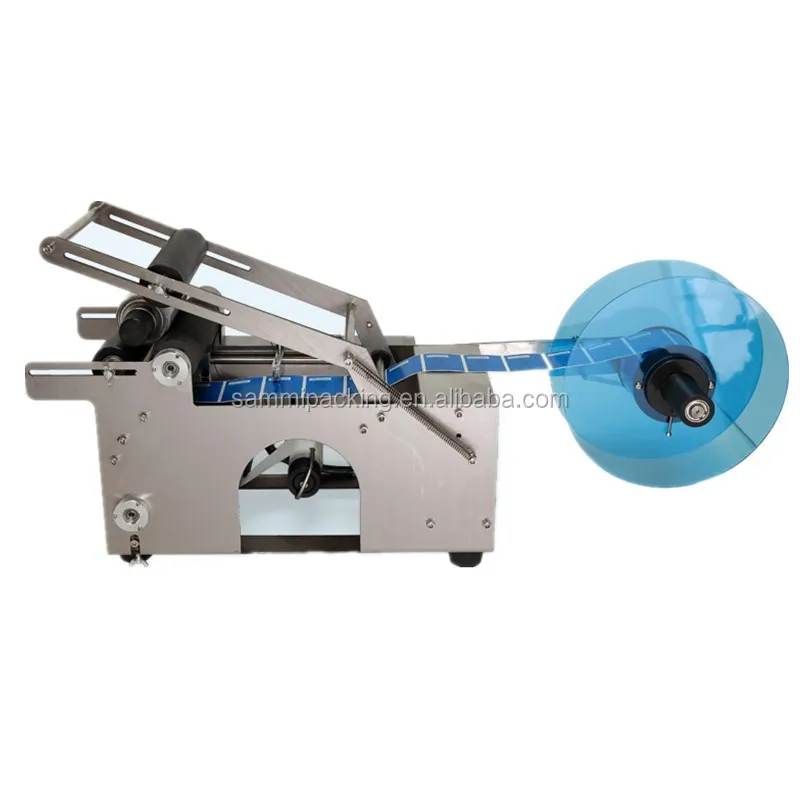 Mt-50 machine Labeler for round bottle with dot push/manual machine for applying labels