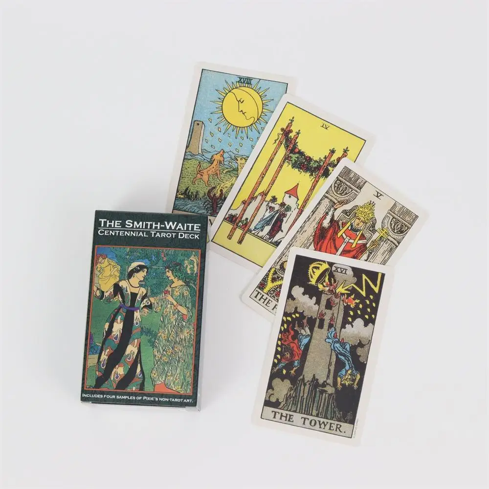 Custom Printing Oracle Gold Foil Deck High Quality Golden Edge Side Tarot Cards With Magnetic Box