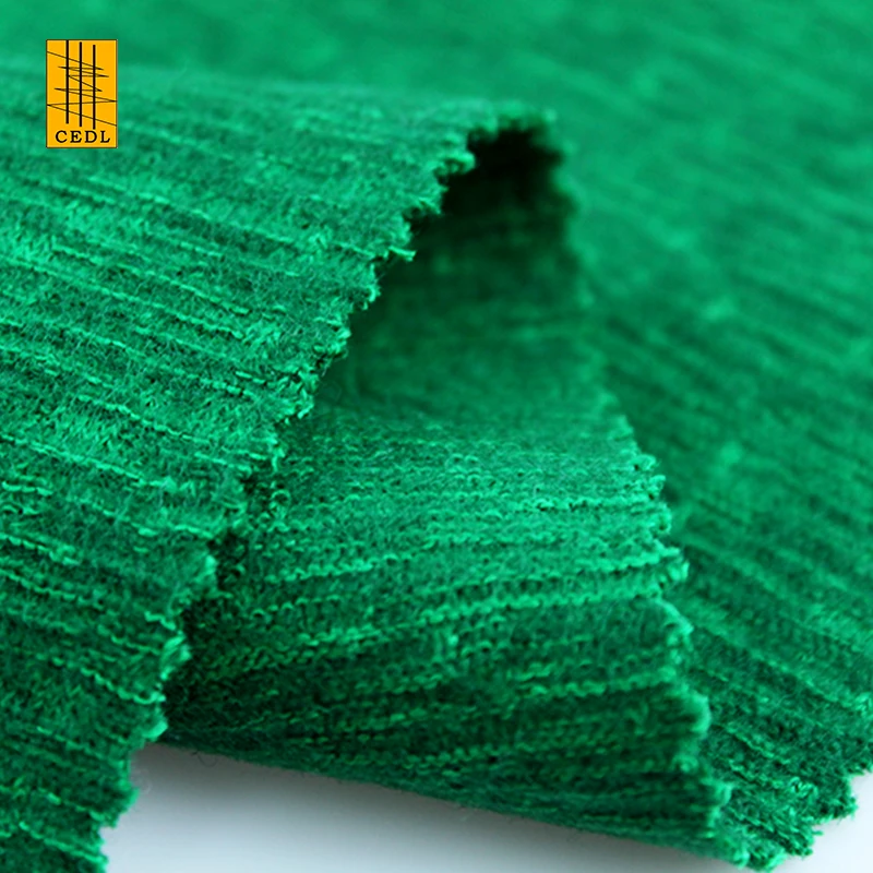 Wholesale Polyester Viscose Wool Blend Fabric Wool Poly Rayon Blended Stretch Yard Dyed Jacquard Fabrics For Women Suit Clothes