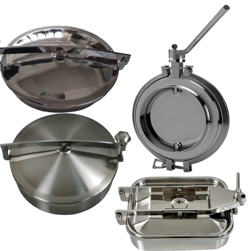 304 stainless steel quick-install powder valve Large diameter sanitary clamp type discharge powder butterfly valve