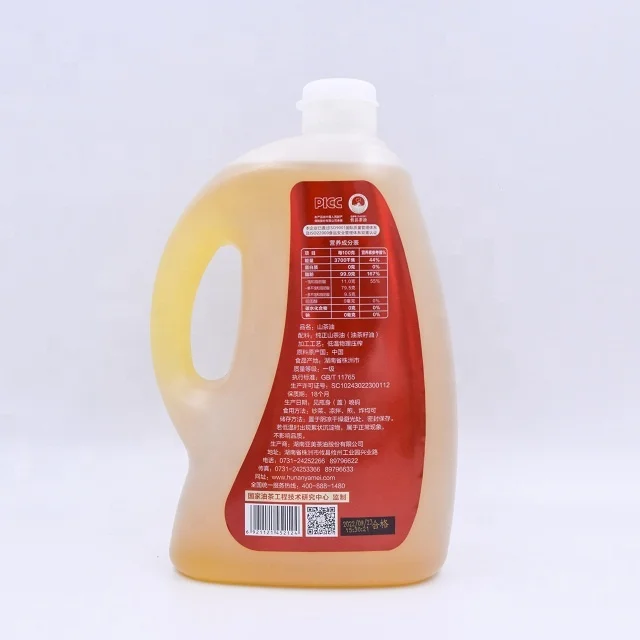 Naked camellia flavor cold pressed cooking oil and cosmetic material oil  2L