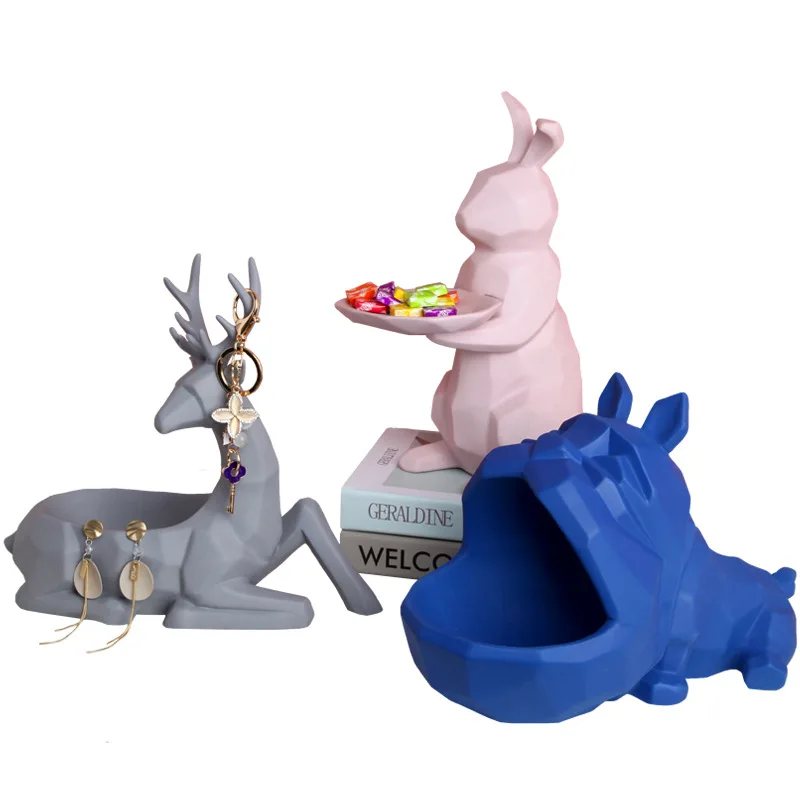 Cute Animal Storage Ornaments Nordic Unique Home Decor