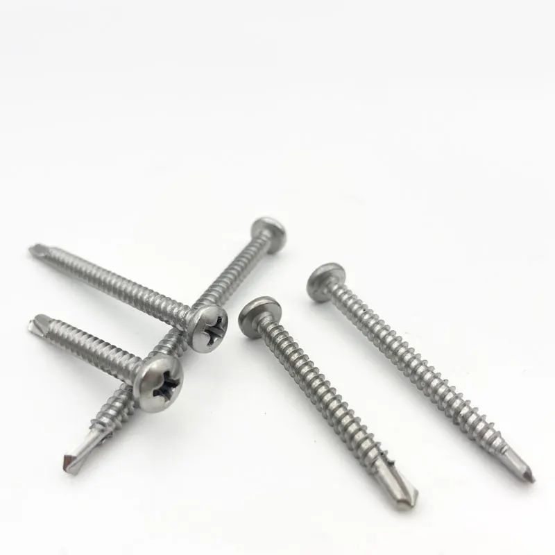 Wholesale Factory Stainless Steel Bolt and Nuts Fastener Expansion Zinc hex washer flat head Self Drilling Screw for Metal