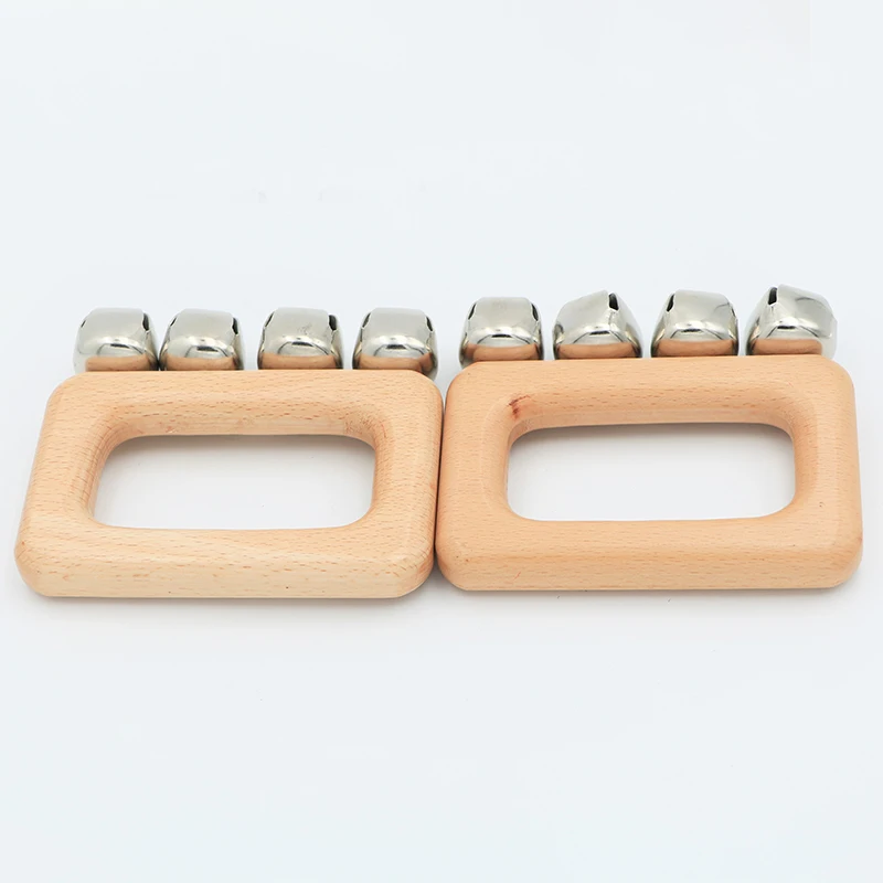 
Children Orff wooden safety guarantee hand bell early education toy bell wholesale 