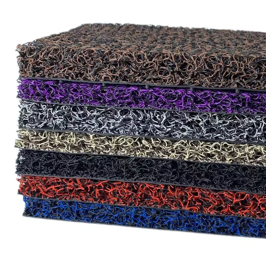 Wholesale anti fatigue waterproof Non Slip Easy to Clean door mats Plastic Vinyl non slip floor PVC Coil mat