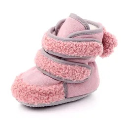 Hook&loop warm baby toddler winter boots for boys and girls