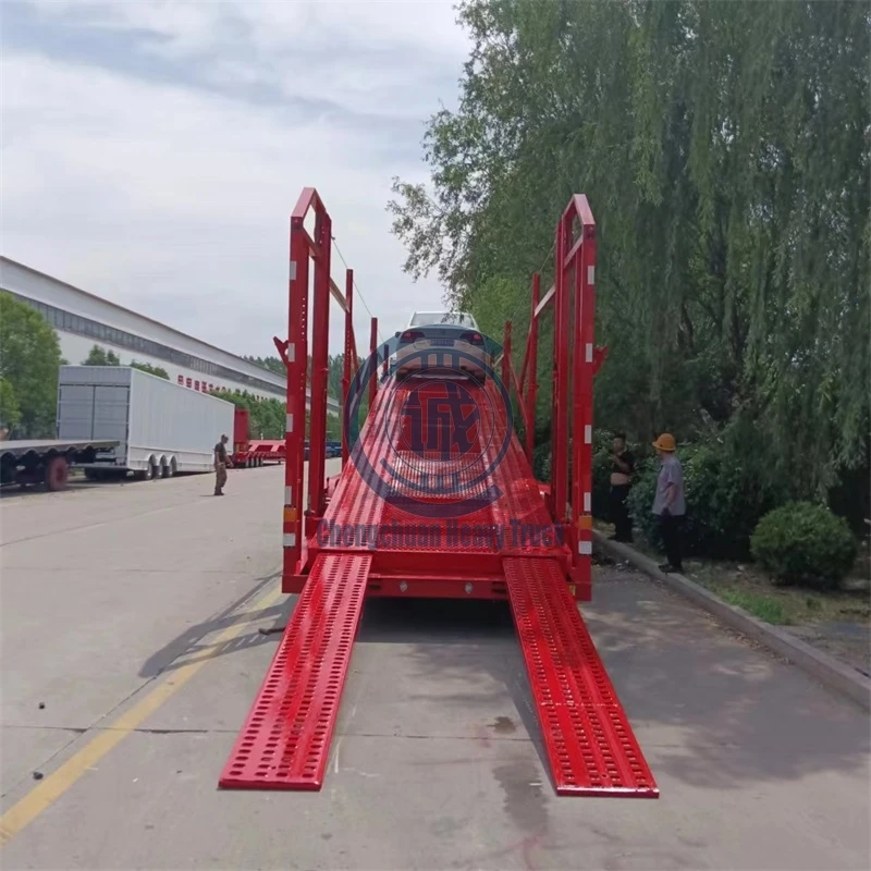 two floor Double Deck vehicle truck trailers hauler car transport trailer car carrier semi trailer