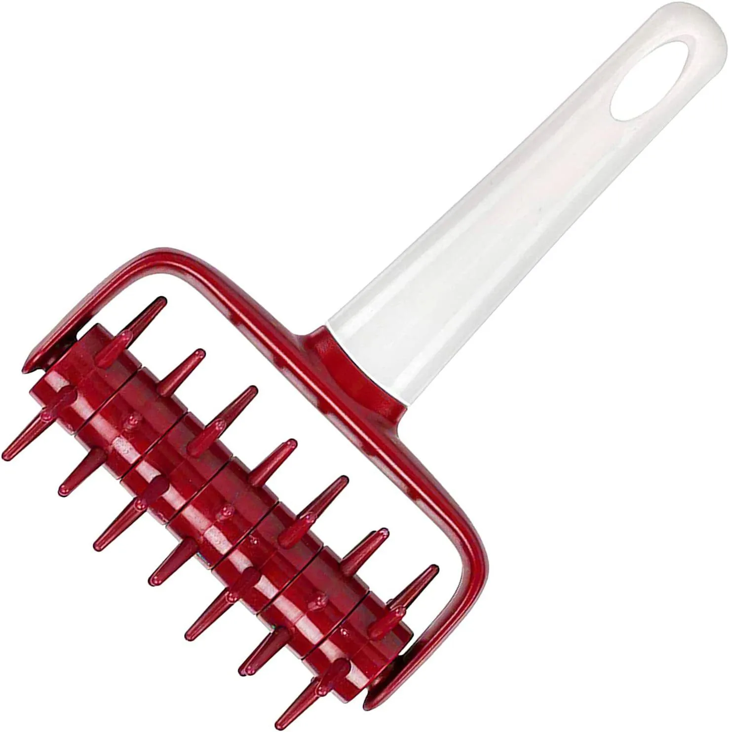 Homemade Pizza Cake Pie Bread Pastry Baking Tool Handle Roller Docker Stainless Steel Pizza Dough Docker Needle Roller For Pizza