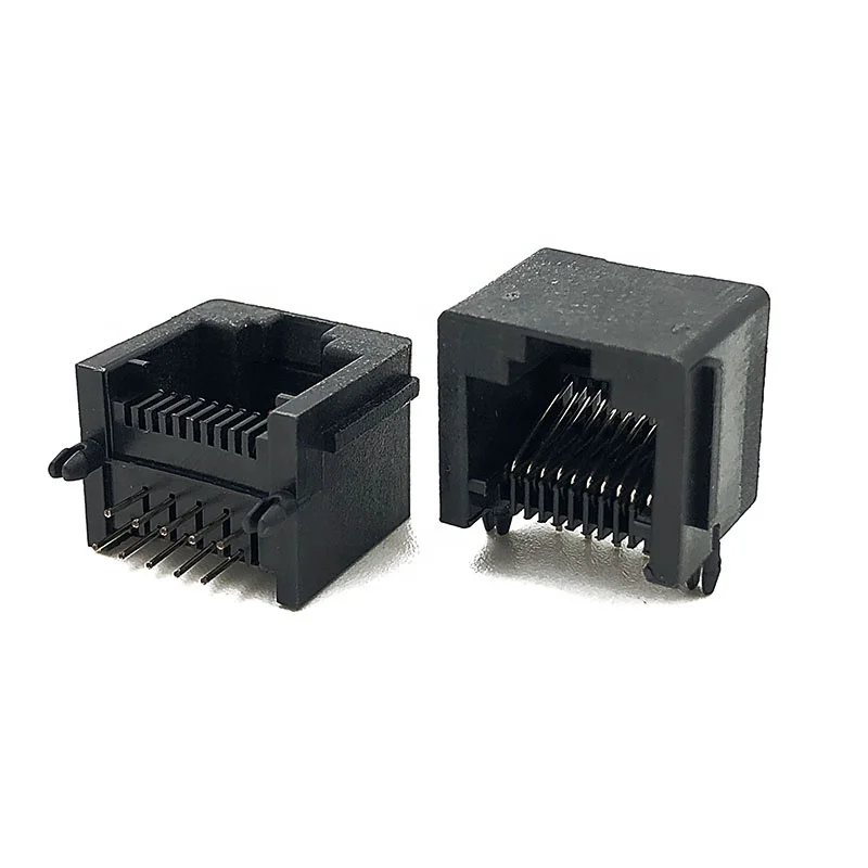 5521 модульный разъем RJ50 PCB гнездо ушной боковой вход 10P10C прямоугольные разъемы