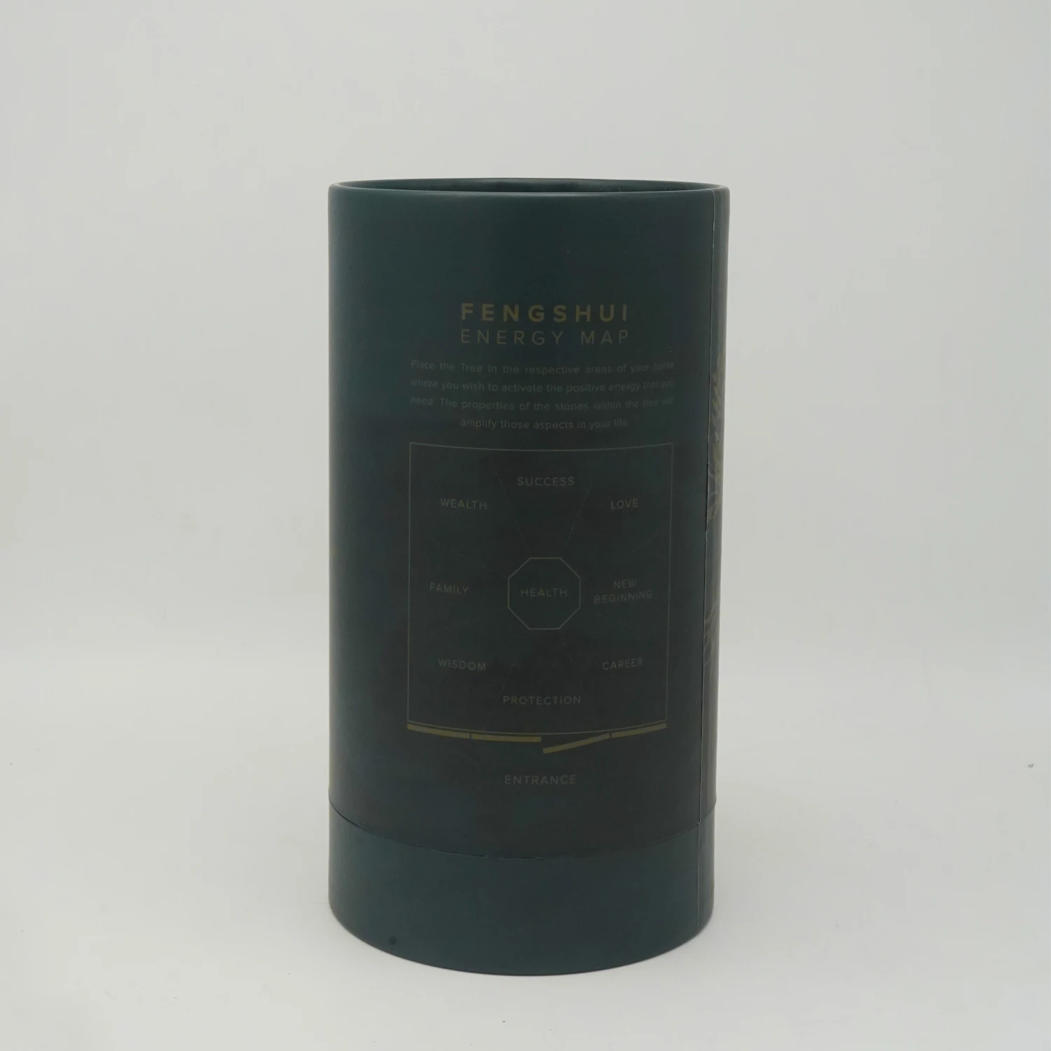 luxury green round wine boxes personality recycled paper tube cylinder packaging box for water bottle