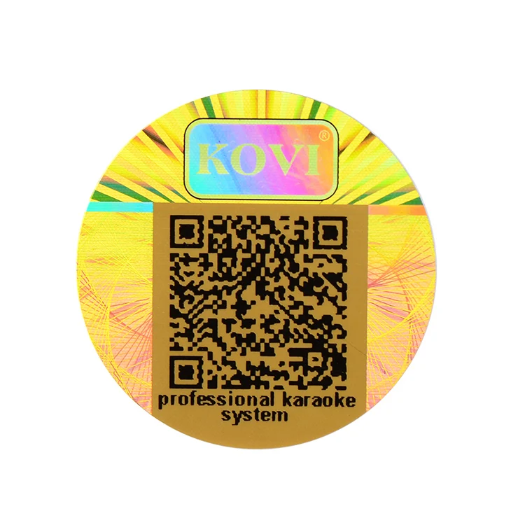 Custom 3D Security Hologram Sticker Laser Label with Silver PET Customized Packaging Adhesive Sticker CMYK Plastic Bag + Carton