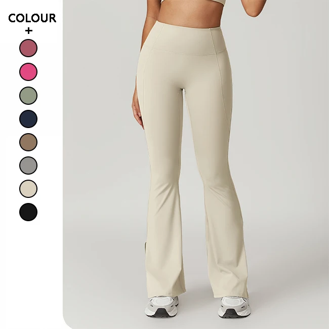 Yoga Clothes Quick drying casual flared pants for women high waist leggings wide leg hip lift yoga tight fitness exercise flares
