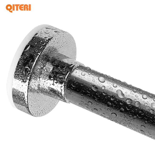 Wholesale Tension Adjustable Shower Curtain Rod Rust Resistance Spring Tension Rod For Windows Or Doorway