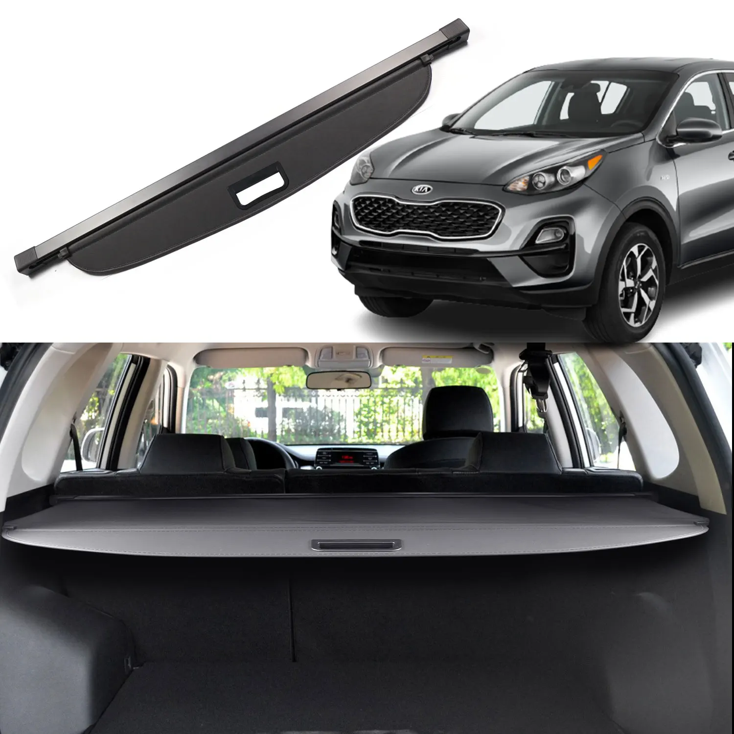 Auto Spare Parts SUV Trunk Cover Car Parcel Shelf For Kia Sportage 2017-2022