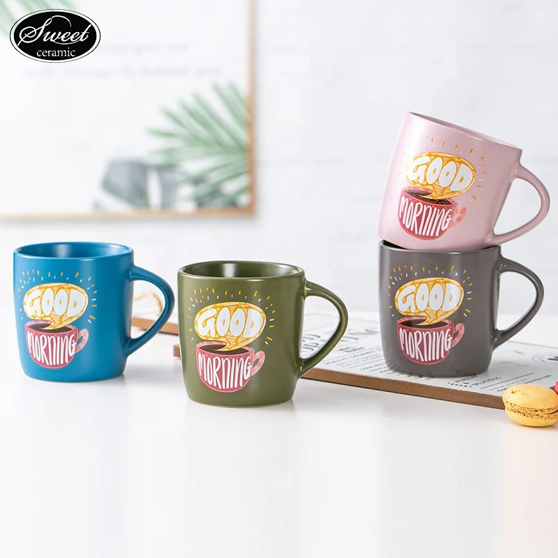 2024 best selling customize porcelain tea cup water beer  Christmas cup 350ml ceramic  coffee mug for gift