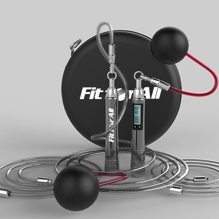 Оптовая продажа, цифровая умная Скакалка с логотипом на заказ, со счетчиком