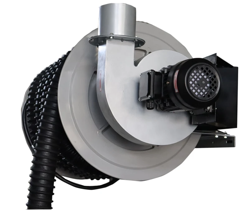 Economy Manual Spring and Direct Mounted Fan Vehicle Exhaust Extraction Hose Reel for Workshop