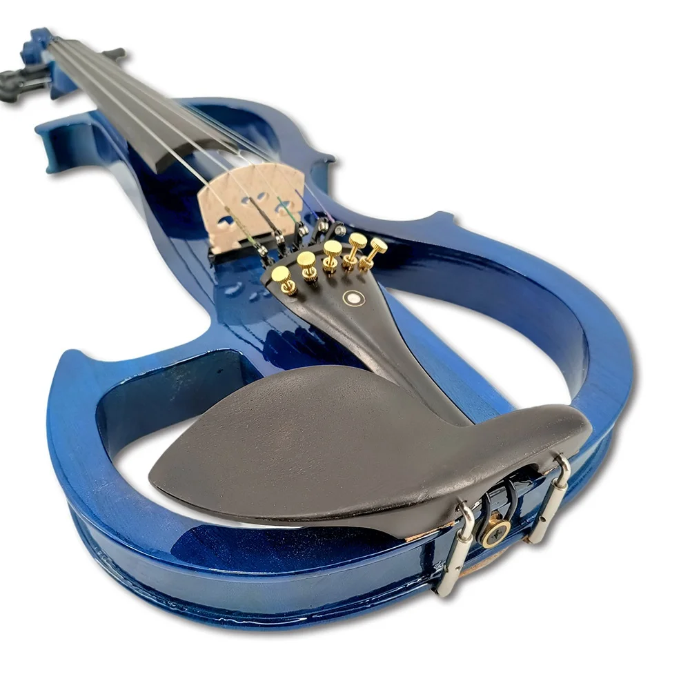 16-дюймовая однотонная деревянная пятиструнная полукаркасная электрическая акустическая скрипка ручной работы для начинающих-электрический инструмент практики
