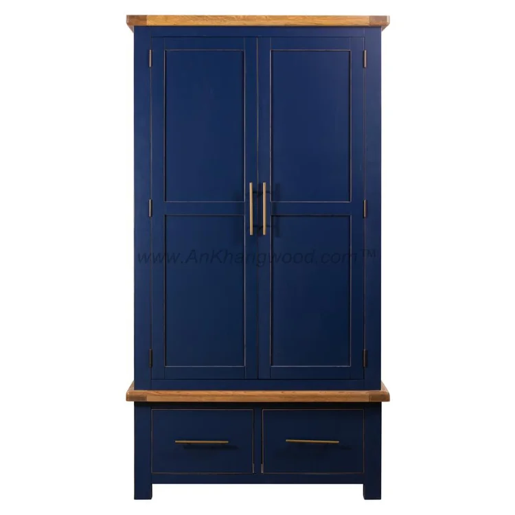 Wood Wardrobe High Quality Modern Design Wood Bedroom Furniture ODM Oak/Pine/Acacia Solid Wood Vietnamese Direct Supply