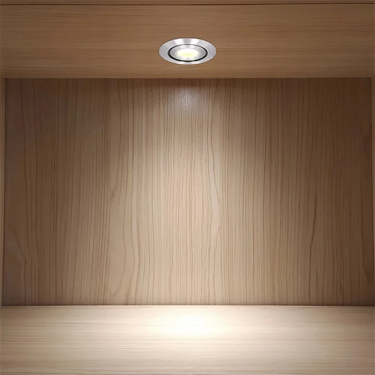 Mini Shop Home Cabinet Dimmable 3W Downlight COB Recessed Smart LED Embedded DownLight