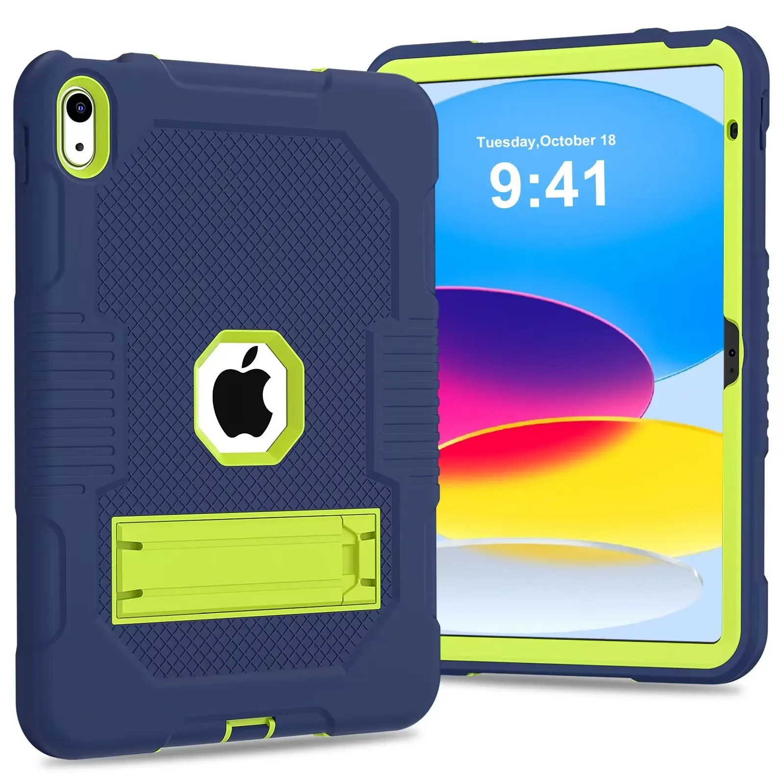 Heavy Duty Shockproof Rugged Protective Tablet Case Cover  For  Apple iPad 10 10.9 inch 2022 B2