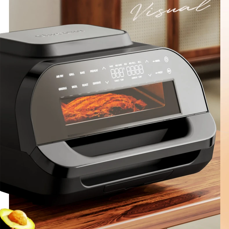 2023 new arrivals 10L  smart electric cooker with air circulation fryer grill with 7 in 1 function