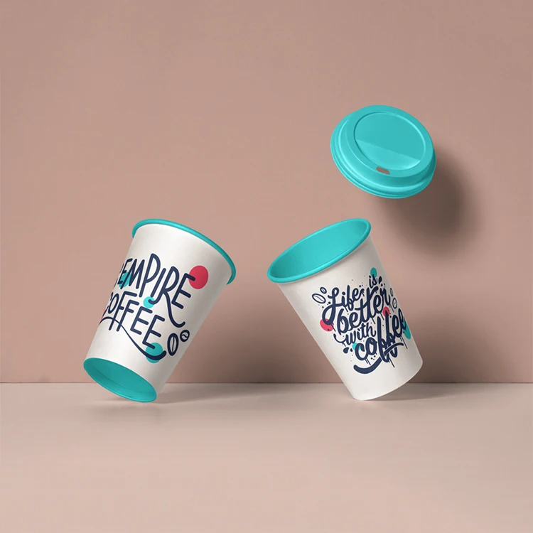  Bio disposable recycled for cappuccino milktea hot chocolate and cold drinks drinking 210ml 200 ml coffee paper cups with