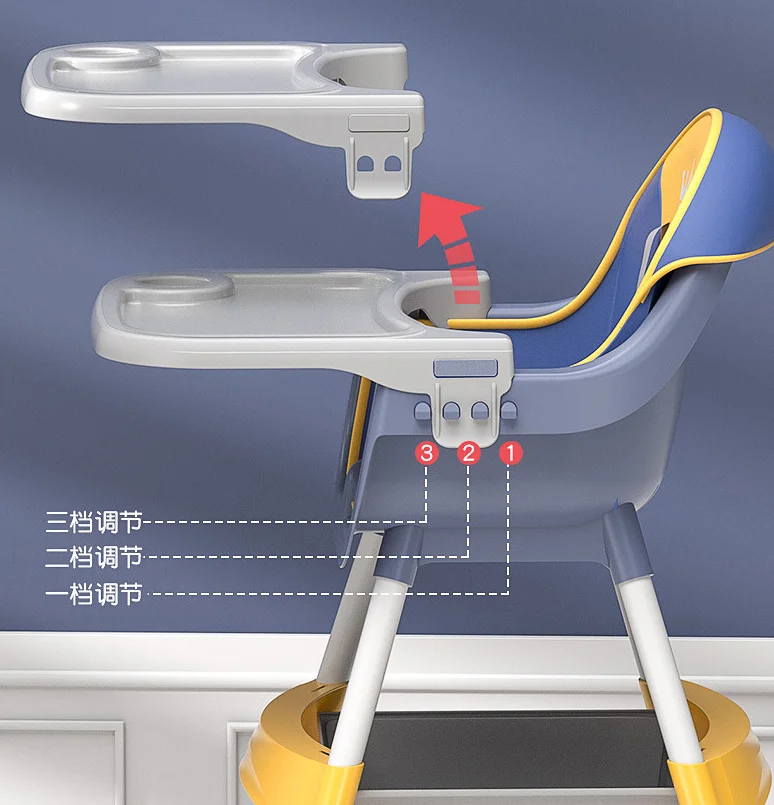 Newborn Baby Chairs Kids Dinning Child  High Chair 3 in 1 Baby Feeding Dinning Eating Foldable Chair for Baby