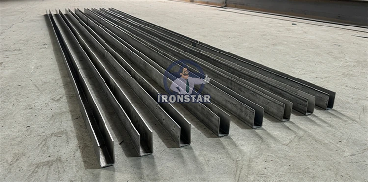 IRONSTAR 30*50mm and 30*70mm 2 Sizes in 1 U Guide Rail Roll Forming Machine for Nicaragua