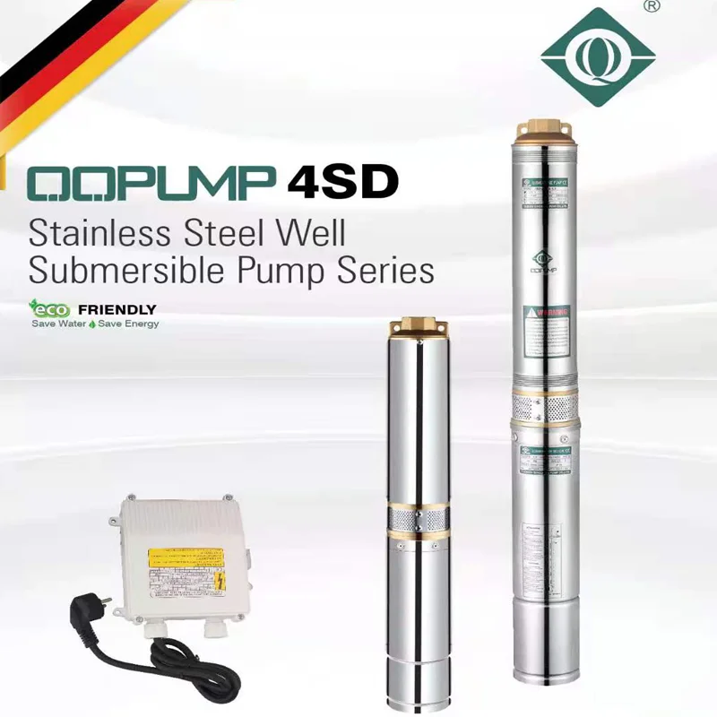 QQPUMP 4SNM4/16 China Submersible Water Pump 400 Inch High Pressure Deep Well Pump For Fountain