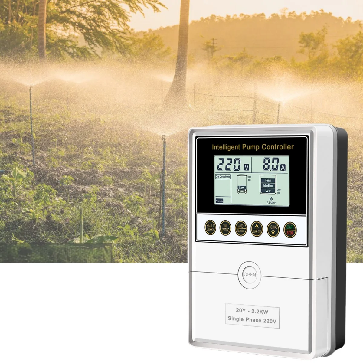 Low Power Water Level Controller for Automatic Farm Irrigation timer control