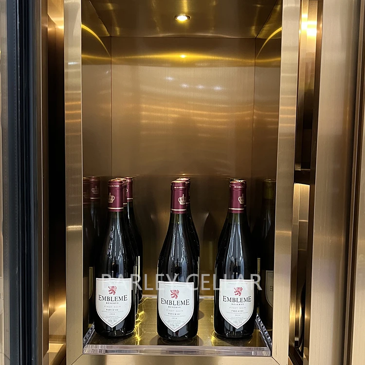 BARLEY cellar smart temperature control system customized wine cabinet for commercial bar