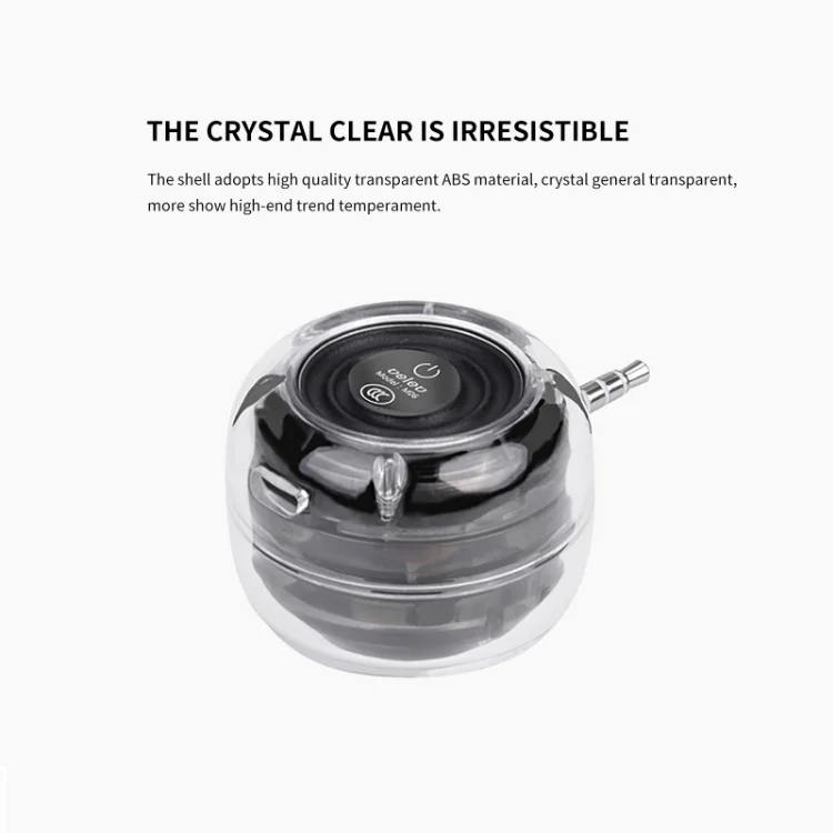 Rechargeable In-Line Speaker Small Lollipop Speaker 3.5MM Mobile Phone Amplifier Portable Audio Speaker