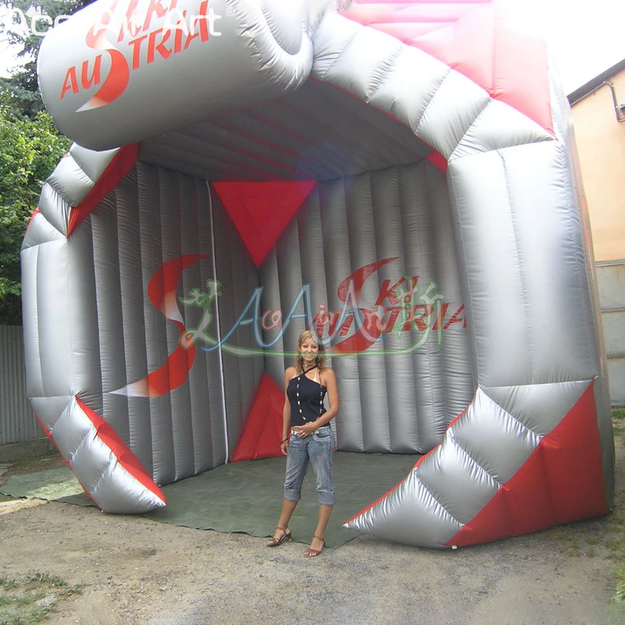 Customized Gray Inflatable Water Heater Tent Free Fan Novel Irregular Exhibition/Display Tent Party Event Model Blower Accessory