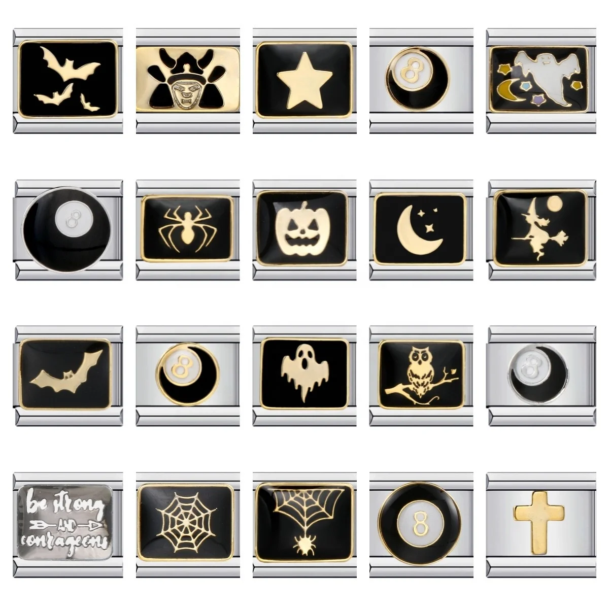 MOYAMIYA 1000 plus Stainless Steel cartoon DIY charms Titanium Italian Charm  jewelry making beads fashion jewelry