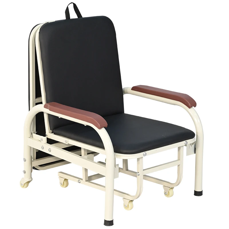 China Factory Price Portable Folding Hospital Sleeping Chair Patient Room Medical Accompany Chair