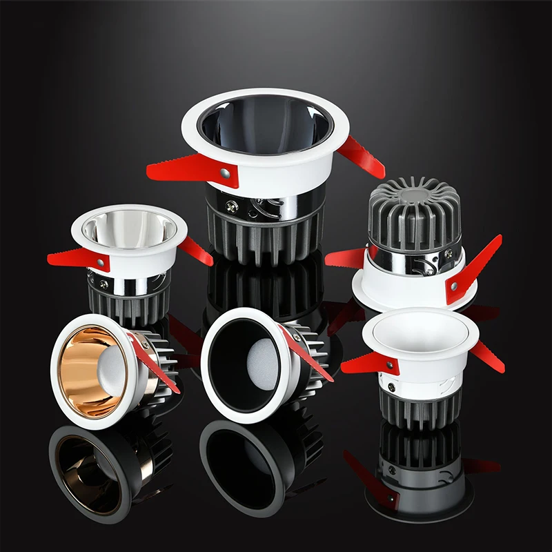  5W 7W 10W 12W 15W 18W Recessed Led Downlight Up and Down Slim Cob Light SKD Frame