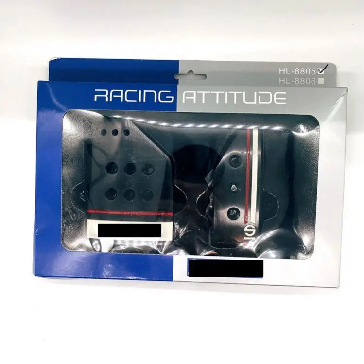 Car Accelerator Pedal Modified Universal Clutch Aluminum Alloy Brake Pedal Plate Mat Pedals Automatic Manual