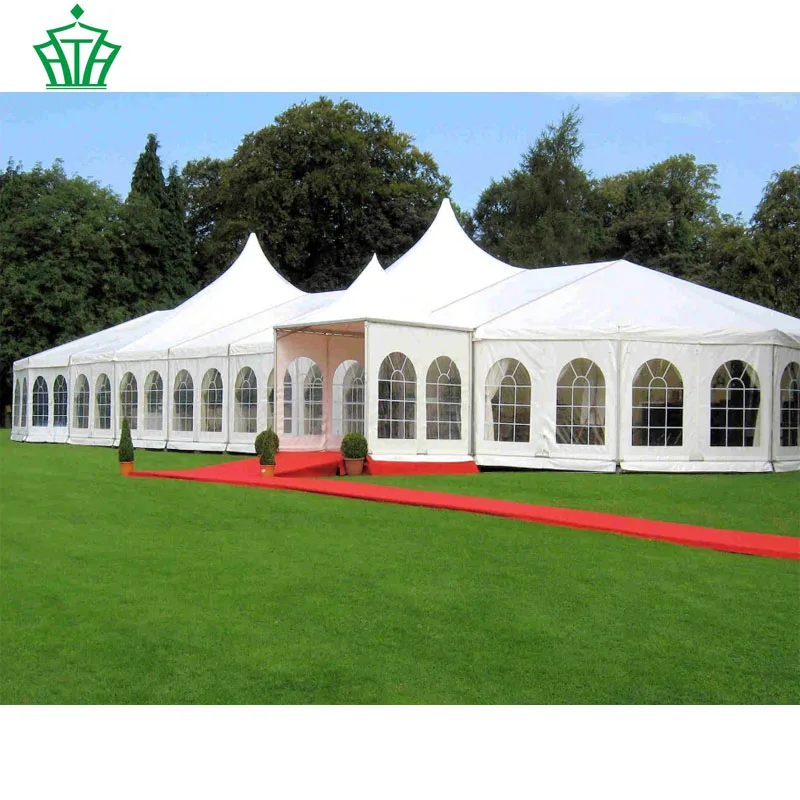 Best Selling Mobile Temporary Building Waterproof White PVC Fabric Shade Mixed Tent for Outdoor Activities