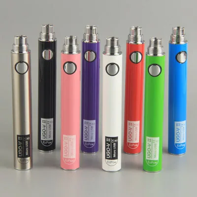 
Leakproof USB Charging UGO V2 Battery 650 mah Empty Vapes Cartridges Battery 510 thread UGO Batteries Vape Pen 