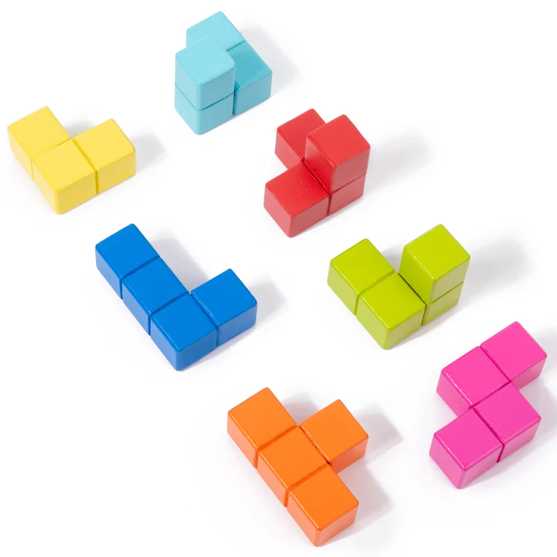 2024 New Wooden Tumbling Tower Timber Wood Stacking Toys Blocks Game Boys Girls Kids Floor Game Family With Bag Packing