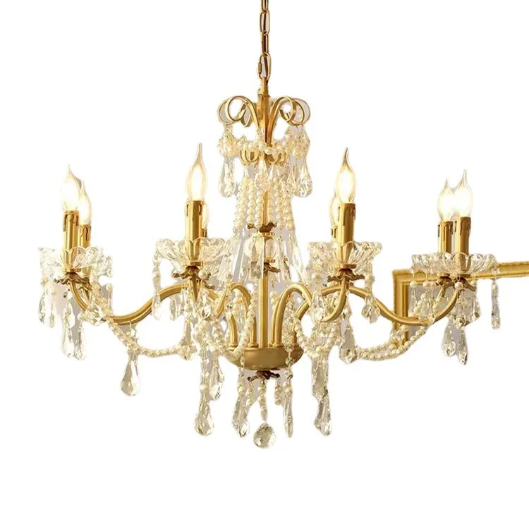 Luxury Medieval retro style church k9 crystal chandelier celling light with glass metal chandelier lighting decoration home
