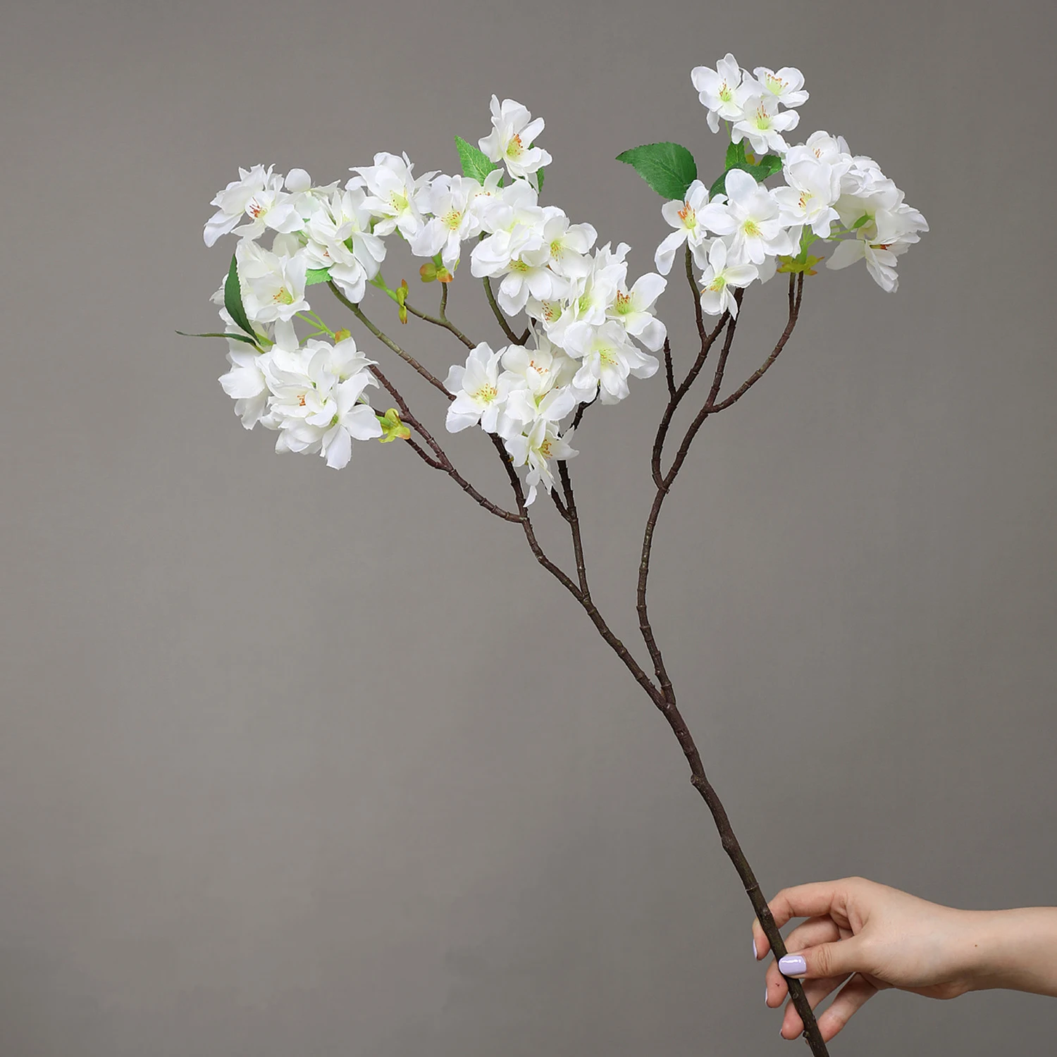 DIY decorative wedding flower gate faux flowers cherry tree accessories white pink cherry blossom flowers artificial