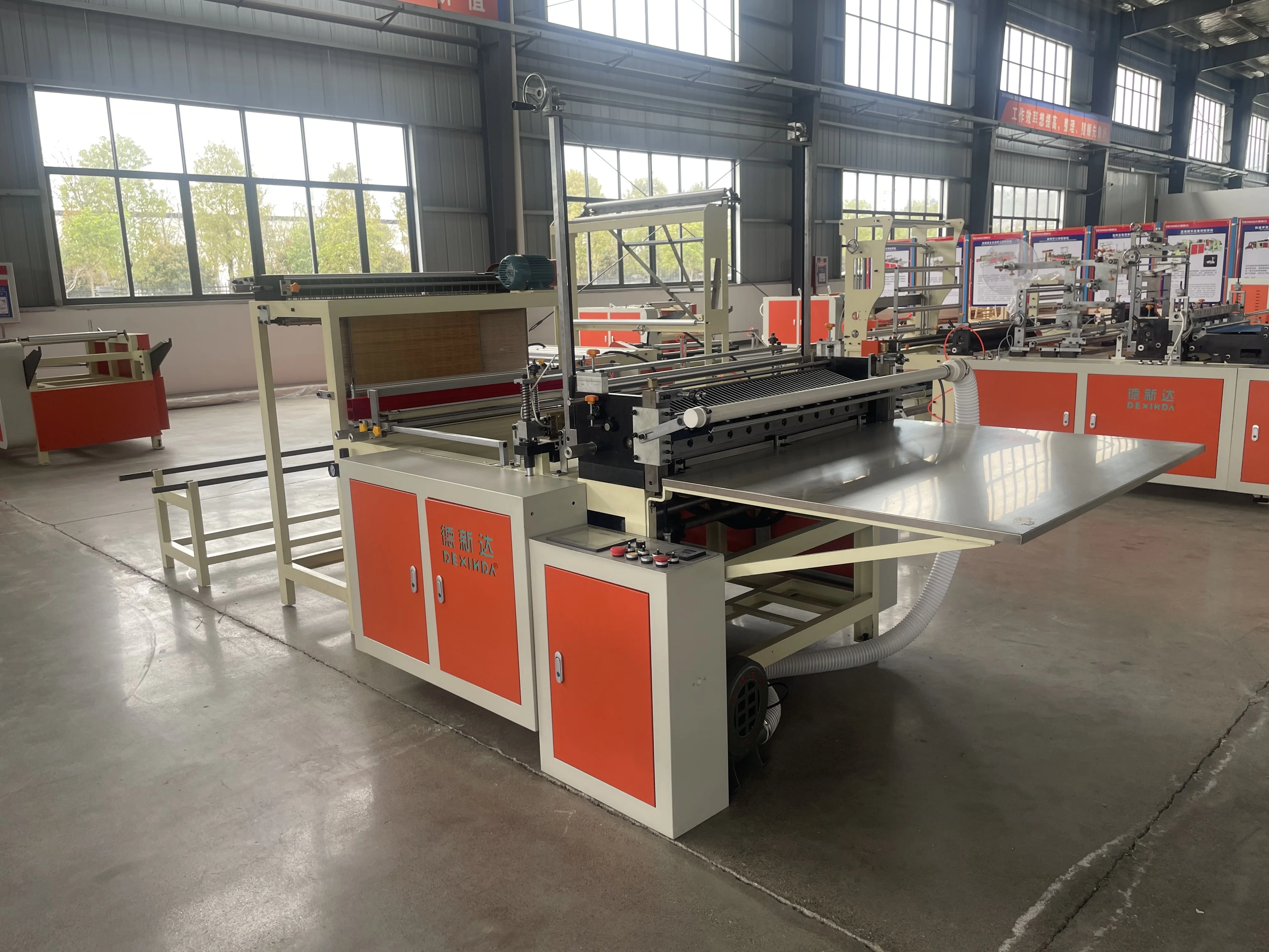 Hot Sealing And Cold Cutting Automatic Eco Pe Bag Making Machine  Plastic Packaging Bag Cutting Machine