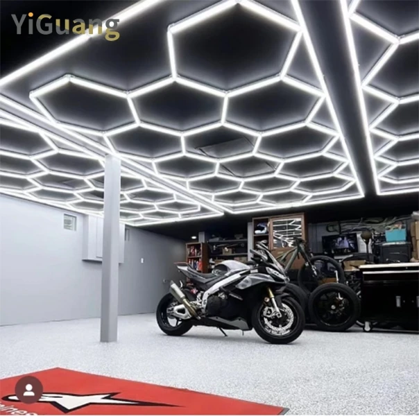 hot sale 14 Grid Systems Honeycomb Garage Light Higher Brightness 6500K for Garage Car Detailing Workshop and Exhibition Hall