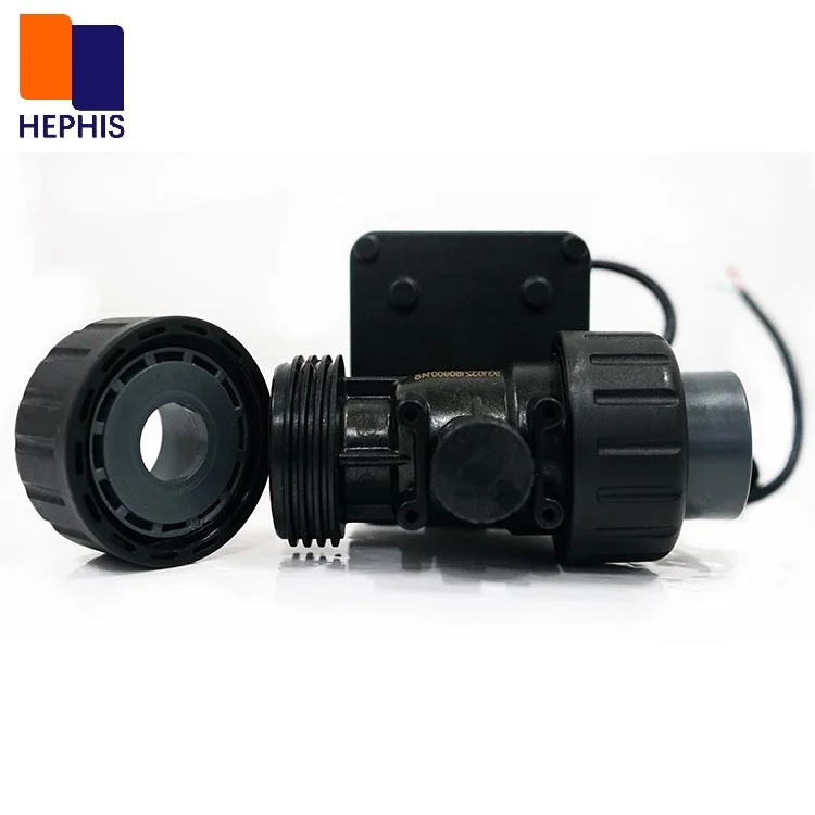 PPO Double True Union Electric Ball Valve 2 Ways Motorized Ball Valve For Chemicals Fluid/ Water Treatment