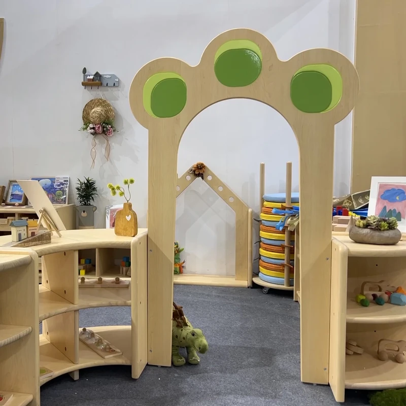 Kindergarten Children Library Home Furniture Acoustic Learning Tree Bookshelf For Childcare Daycare Shelves Reading Corner Room